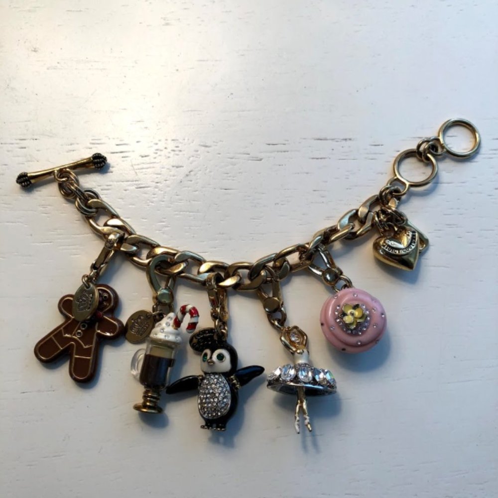Juicy Couture gold charm bracelet